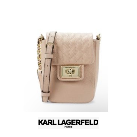 🌹Karl lagerfeld agyness leather crossbody nwot - Picture 1 of 8